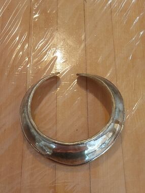 Silver-Tone Crescent Collar Necklace